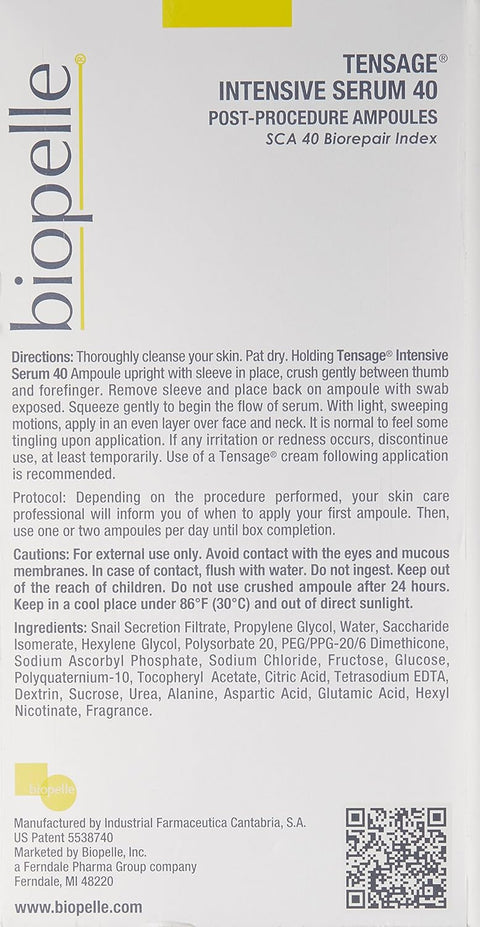 Biopelle Tensage Intensive Serum 40  10x1ml 0.03oz