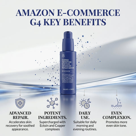 Allies of Skin Copper Tripeptide and Ectoin Advanced Repair Serum 1 fl oz