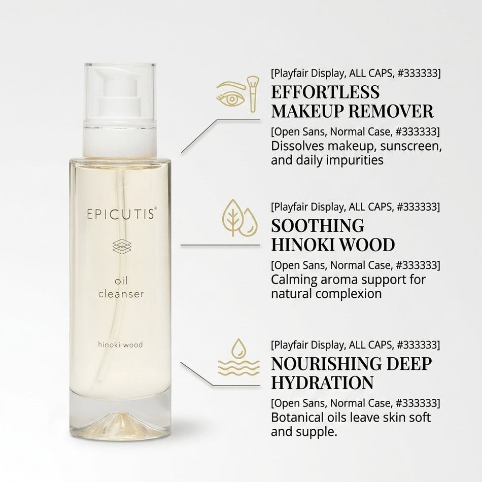 Epicutis Oil Cleanser 4oz 120ml – Botanical Fatty Acid Face Cleanser