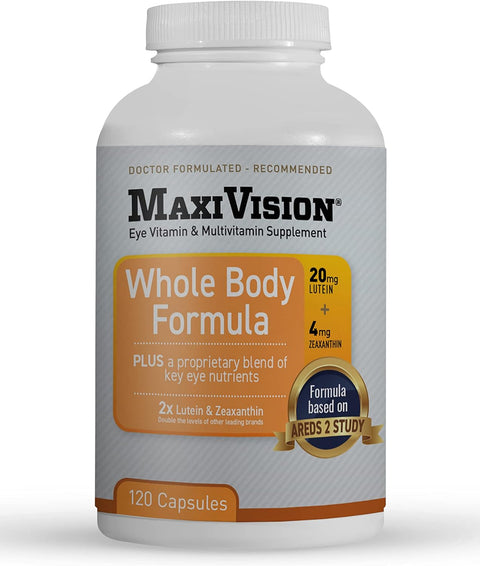 MaxiVision Wholebody Formula – 120 Capsules | Supports Eye Health, Antioxidant Protection & Overall Wellness