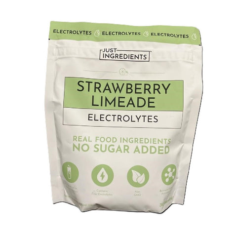 Just Ingredients Strawberry Limeade Electrolytes 30 servings remineralizing no sugar | Beauty Riche