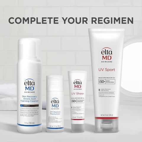 EltaMD UV Sport SPF 50 Sunscreen 3 oz | Broad-Spectrum Water-Resistant Sun Protection for Active Lifestyles