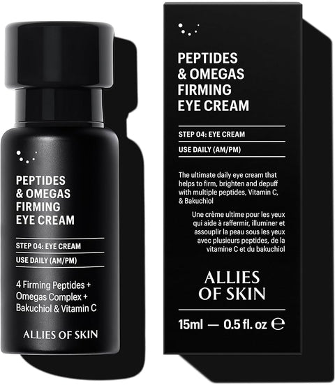 Allies of Skin Peptides Omegas Firming Eye Cream 0.5oz periorbital peptides Omega lipid | Beauty Riche