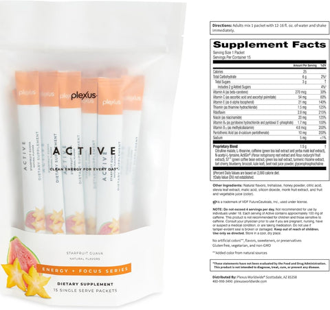 Plexus Active Starfruit Guava 15 ct