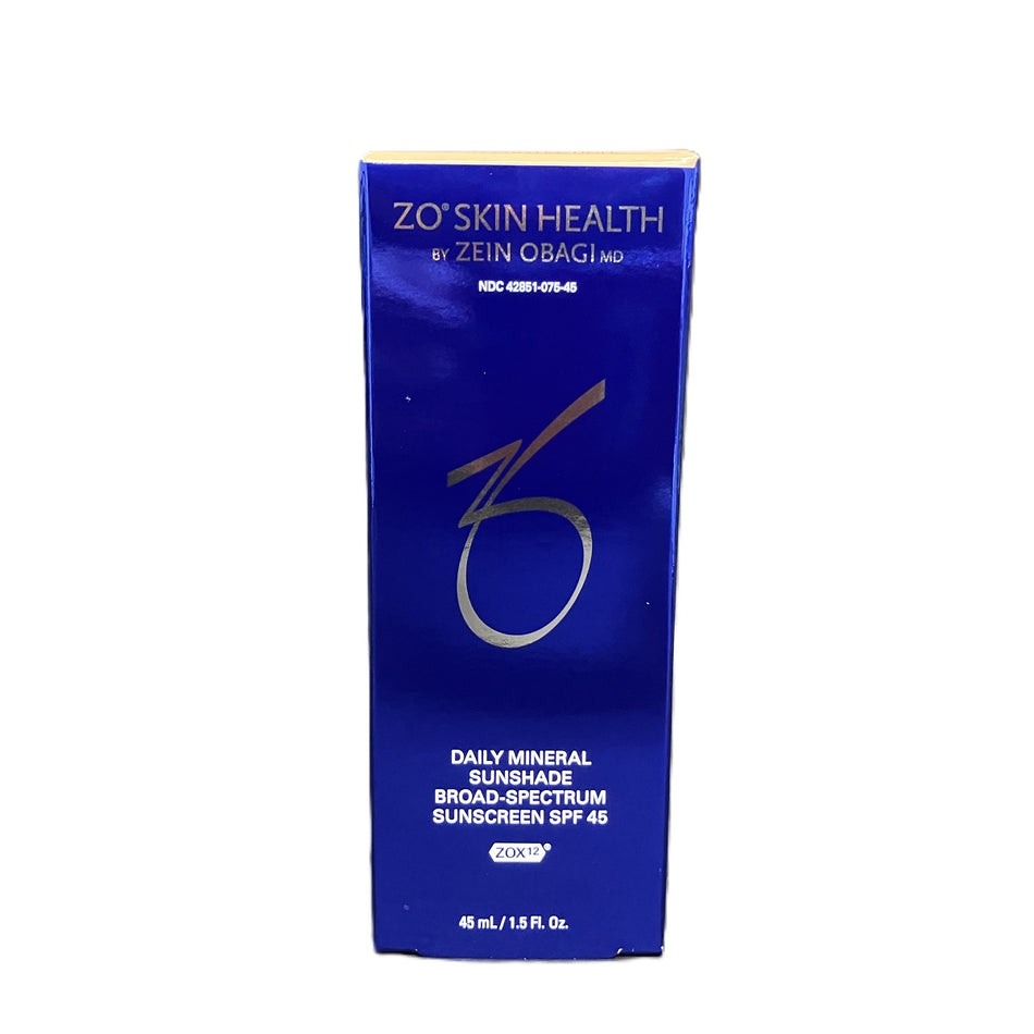 ZO Skin Health Daily Mineral Sunshade Broad-Spectrum SPF 45 Light Medium NEW 45 mL / 1.5 Fl. Oz.
