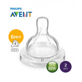 Philips Avent Anti-colic Baby Bottle Fast Flow Nipple, (Pack of 2)