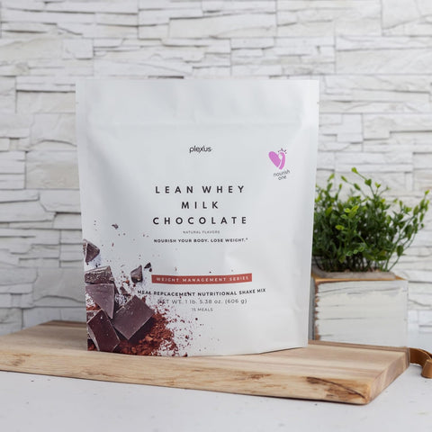 Plexus Lean Whey Protein Meal Replacement – Milk Chocolate, 15 Count | Supports Weight Loss & Muscle Health