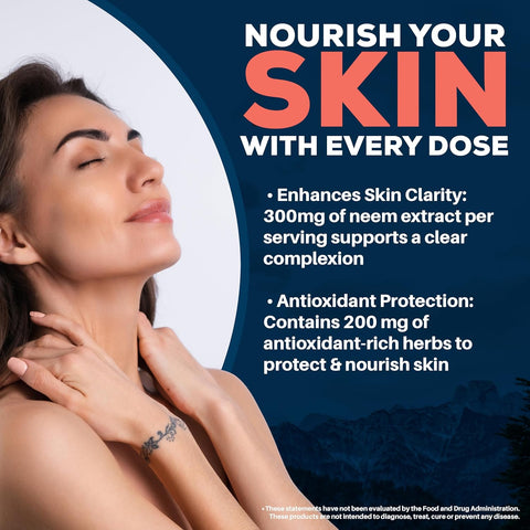 Ayush Herbs Neem Plus – 90 Veg Capsules | Immune & Skin Support with Ayurvedic Herbs