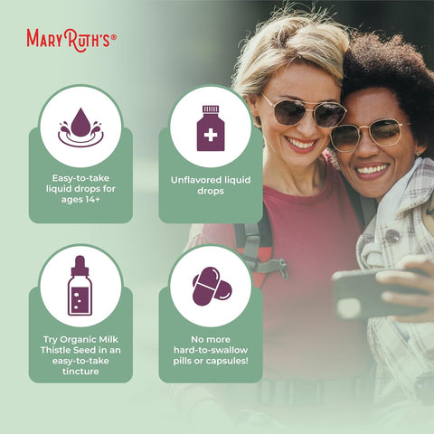 MaryRuth Organics Milk Thistle Seed Liquid Drops – 1 oz | Liver Support & Detox Aid