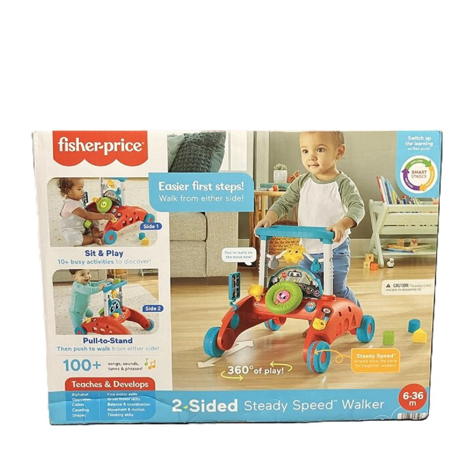 Fisher-Price 2-Sided Steady Speed Walker Toy New With Box