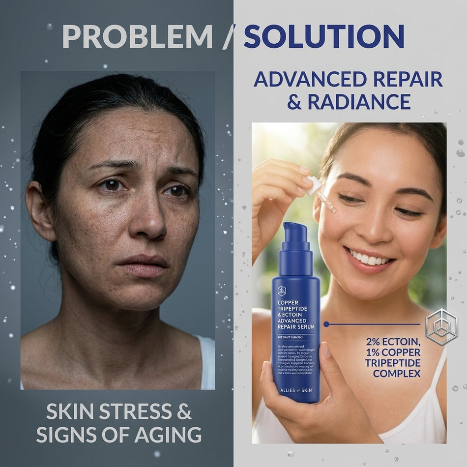 Allies of Skin Copper Tripeptide and Ectoin Advanced Repair Serum 1 fl oz