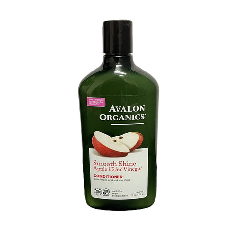 Avalon Organics Smooth Shine Apple Cider Vinegar Conditioner, 11 oz