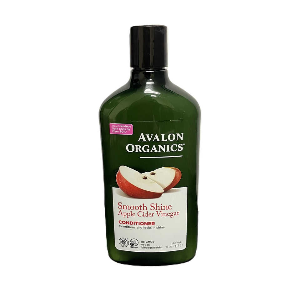 Avalon Organics Smooth Shine Apple Cider Vinegar Conditioner, 11 oz