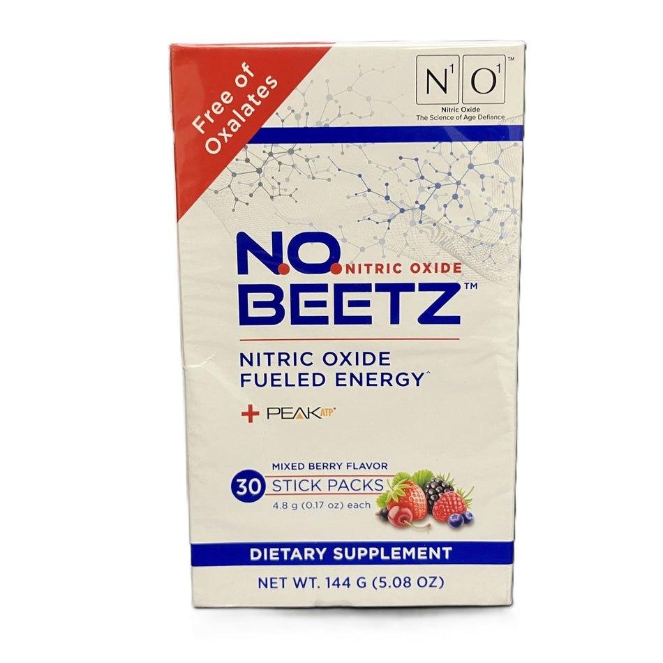 N1O1 N.O. Beetz Nitric Oxide Dietary Supplement, 30 Servings, Mixed Berry Flavor, Pre Workout Drink Powder, Endurance and Workout Support Formula