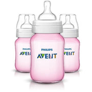 Philips  Avent Anti-colic Bottle With AirFree Vent, 9oz, 3pk, Pink