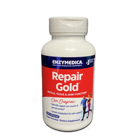Enzymedica Repair Gold 120 capsules systemic enzyme Serrapeptase Bromelain Papain Rutin | Beauty Riche