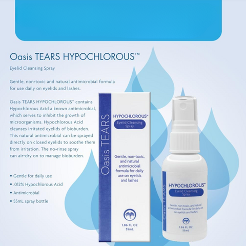 Oasis TEARS HYPOCHLOROUS Eyelid Cleansing Spray 1.86 oz