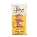 7th Heaven Vegan Oat Milk Chocolate Bars Peanut Butter Cream 3.5 Oz, Dairy Free Chocolate Bar, Plant Based Sweet Snack, Smooth Creamy Texture