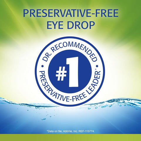 Refresh Relieva Preservative-Free Lubricant Eye Drops 0.33 Fl Oz (10ml) Sterile