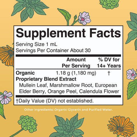 MaryRuth Organics Respiratory Health Drops – 1 fl oz | Herbal Lung & Immune Support