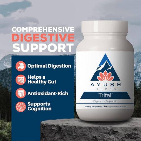 Ayush Herbs Trifal – 90 Veg Capsules | Ayurvedic Digestive & Detox Support