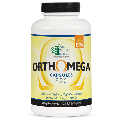 Ortho Molecular Products Orthomega 820 120 Soft Gel Capsules