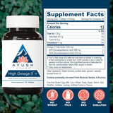 Ayush Herbs High Omega 3 – 60 Softgels | Supports Heart & Brain Health