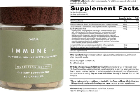 Plexus Immune Plus – 60 Capsules | Supports Healthy Immune System Function