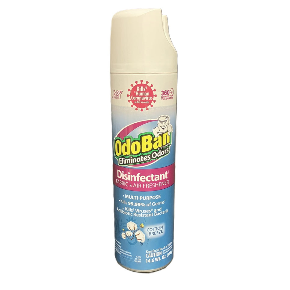 OdoBan Ready-to-Use 360-Degree Continuous Spray 14.6 Ounces, Cotton Breeze Scent