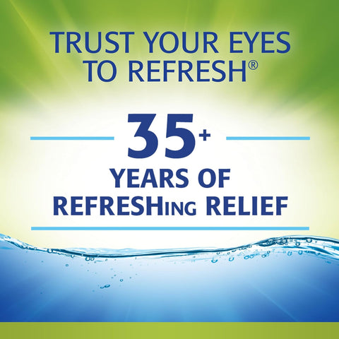 Refresh Relieva Preservative-Free Lubricant Eye Drops 0.33 Fl Oz (10ml) Sterile(2 Pack)