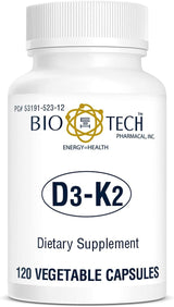 Bio-Tech D3-K2 120 Vegcaps