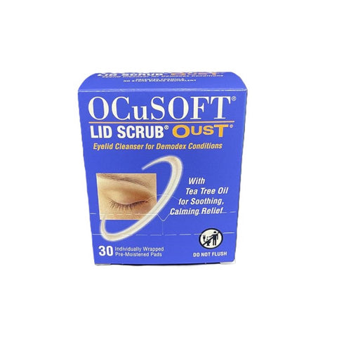Ocusoft Oust Demodex Cleanser Pre-Moistened Pads 30ct