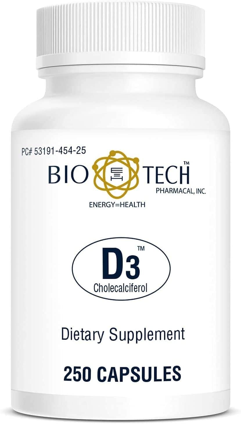 Bio-Tech Pharmacal Vitamin D3 (D3 1k IU, 250 Count)