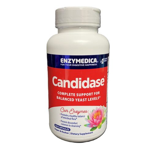 Enzymedica Candidase 120 capsules enzyme Candida yeast balance Cellulase Protease | Beauty Riche