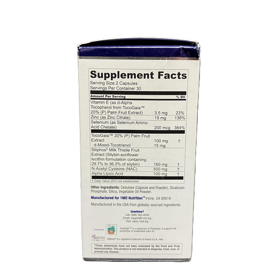 1MD Nutrition LiverMD - Liver Cleanse Supplement | 60 Capsules