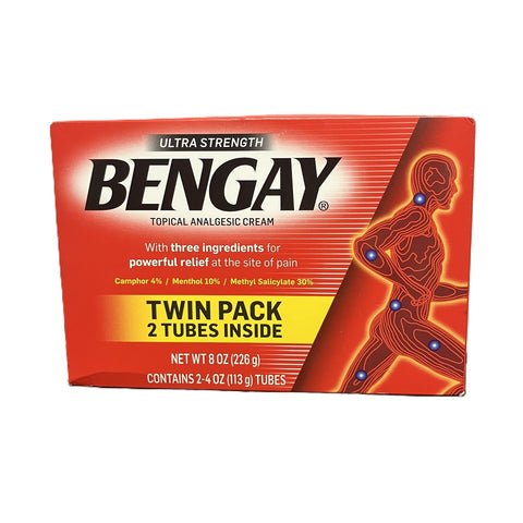 Bengay Ultra Strength Pain Relieving Cream, 4 Oz, 2 Pack