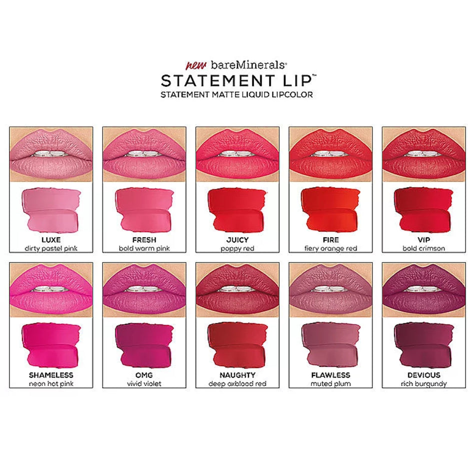 BareMinerals Statement Matte Liquid Lipstick, Flawless 4ml/0.13floz