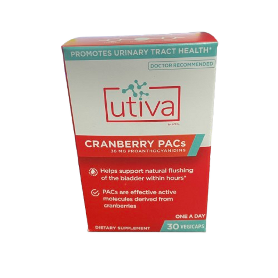 Utiva  Cranberry PACs  30 CAPSULE
