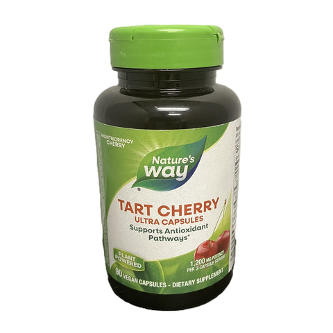 Nature's Way Tart Cherry Ultra Vegetarian Capsules, 1,200 mg per serving, 90 Count