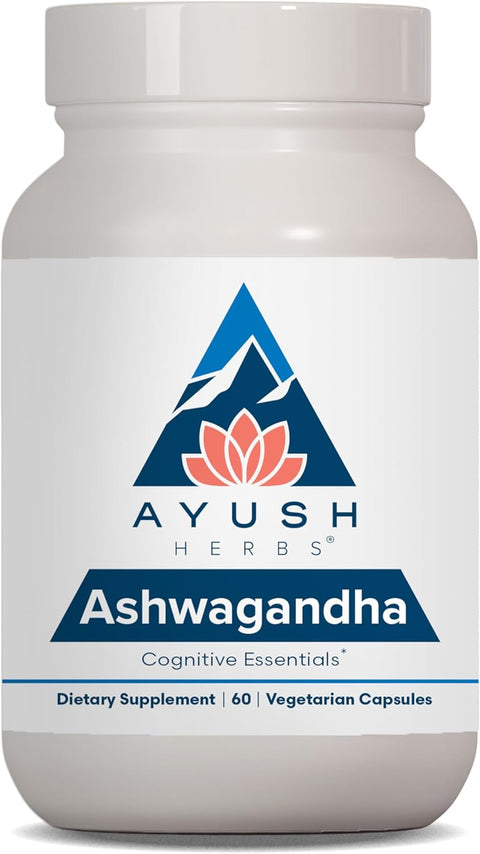 Ayush Herbs Ashwagandha – 60 Capsules | Natural Stress Relief & Energy Boost