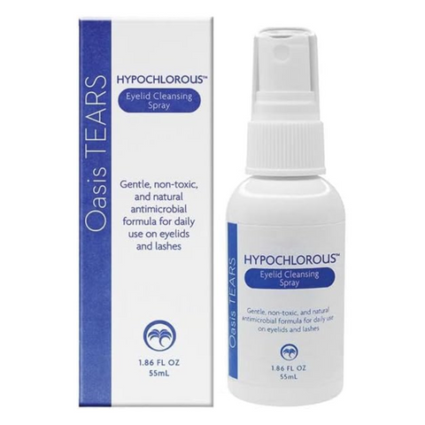 Oasis TEARS HYPOCHLOROUS Eyelid Cleansing Spray 1.86 oz(2 Pack)