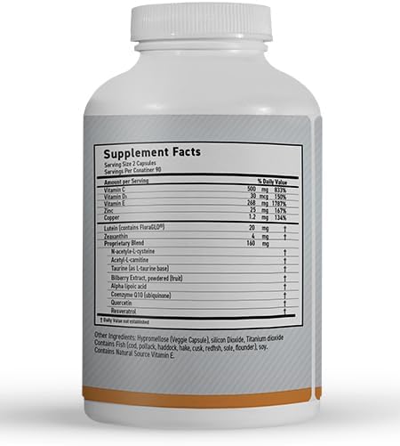 MaxiVision Ocular Formula Lutein and Zeaxanthin 180 Capsules 1 Bottle