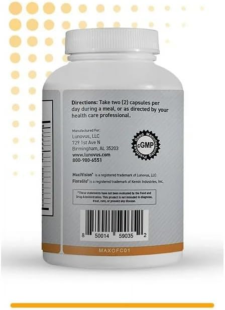 MaxiVision Ocular Formula Lutein and Zeaxanthin 60 Capsules 1 Bottle