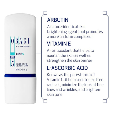 Obagi Nu-Derm Blend Fx – 2 oz, Brightening Cream with Arbutin for Even Skin Tone