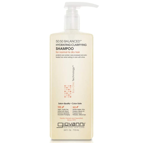 GIOVANNI 50:50 Balanced Hydrating Clarifying Shampoo, 24 fl oz (Pack of 1)
