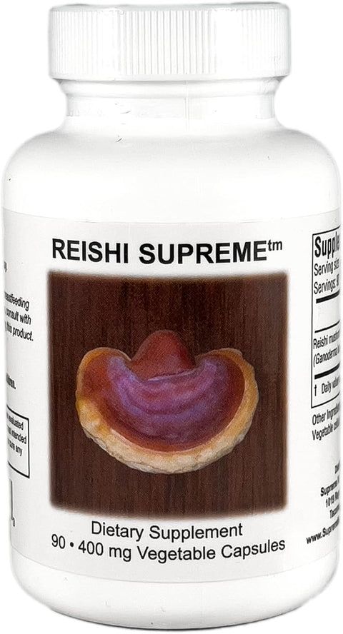 Supreme Nutrition Reishi Supreme, 90 Pure Reishi Mushroom Vegetarian Capsules