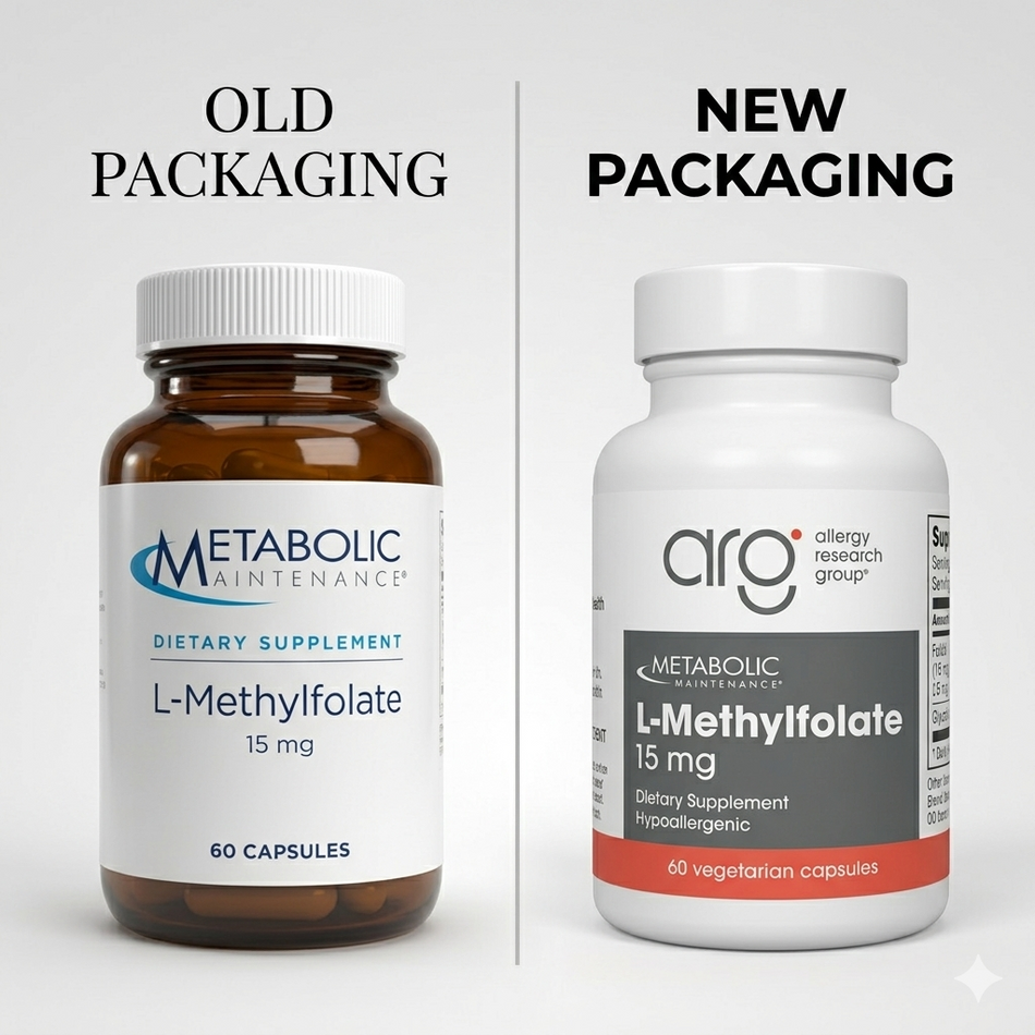 Metabolic Maintenance L-Methylfolate 15mg – 60 Capsules | Active Folate Supplement