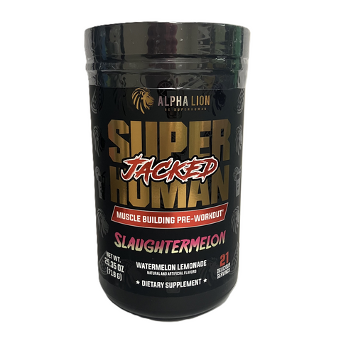 Alpha Lion Superhuman Jacked Premium Muscle-building Pre-Workout  Slaughtermelon 25.35 oz