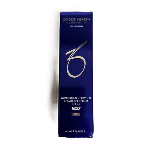 ZO Skin Health Sunscreen + Powder Broad-Spectrum SPF 45 Deep Net Wt. 2.7 g / 0.09 Oz.
