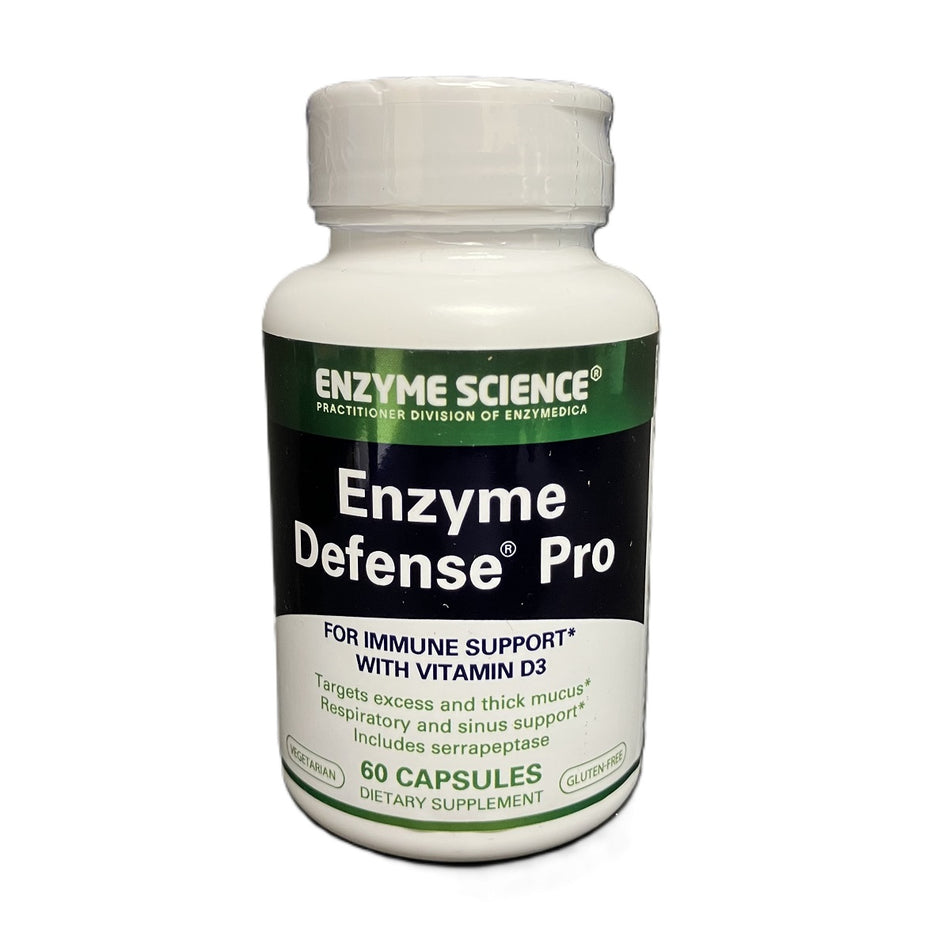 Enzyme Science Enzyme Defense Pro, 60 Capsules, Enzyme Blend with Vitamin D3, L Lysine and Calcium, Daily Wellness Support Supplement